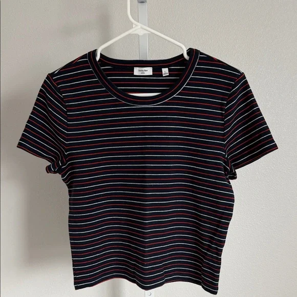 Aritzia Sunday Best Striped Crewneck Tee - Picture 1 of 1
